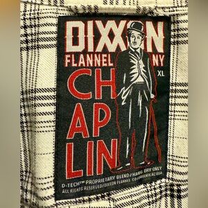 DIXXON Black and White Plaid Casual Button Down Shirt